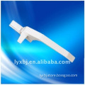 small single point handle of aluminum materials used on window casement